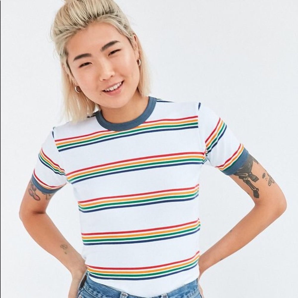 ❤️🧡💛💚💙💜 rainbow striped shirt ❤️🧡💛💚💙💜